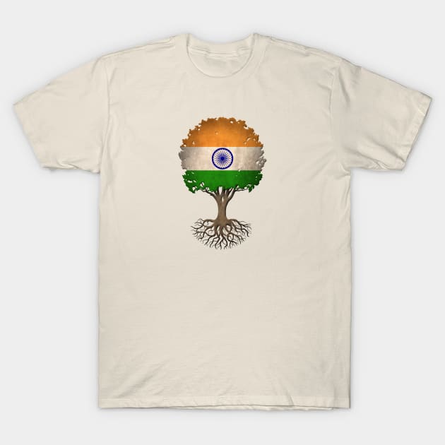 Tree of Life with Indian Flag T-Shirt by jeffbartels